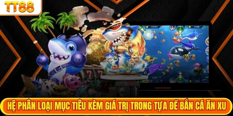 Hệ phân loại mục tiêu kèm giá trị trong tựa đề bắn cá ăn xu