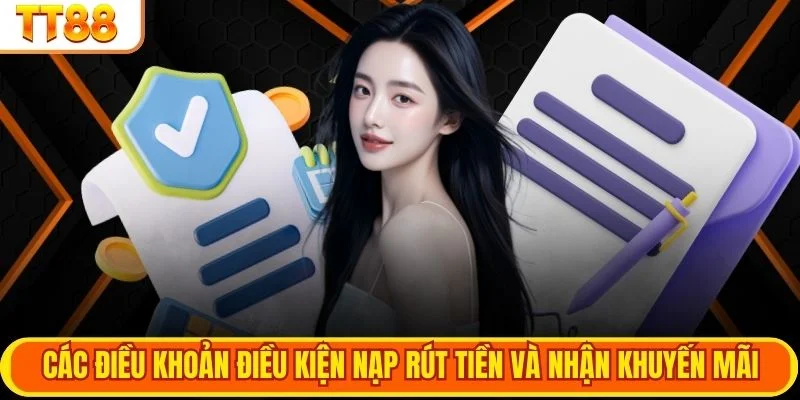 Các điều khoản điều kiện nạp rút tiền và nhận khuyến mãi
